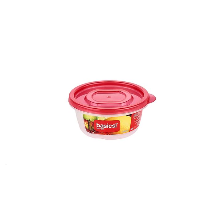 Basics! Recipiente De Plástico Redondo 190 Ml