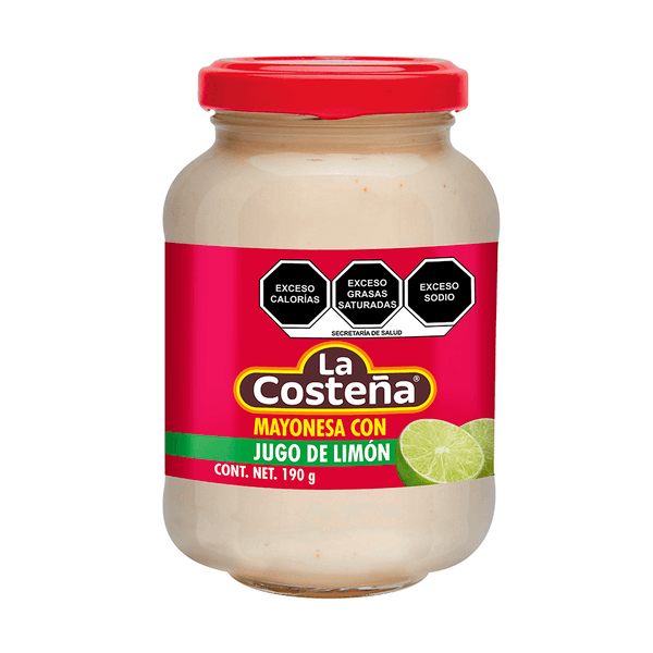 La Costeña Mayonesa Con Jugo De Limon 190 G