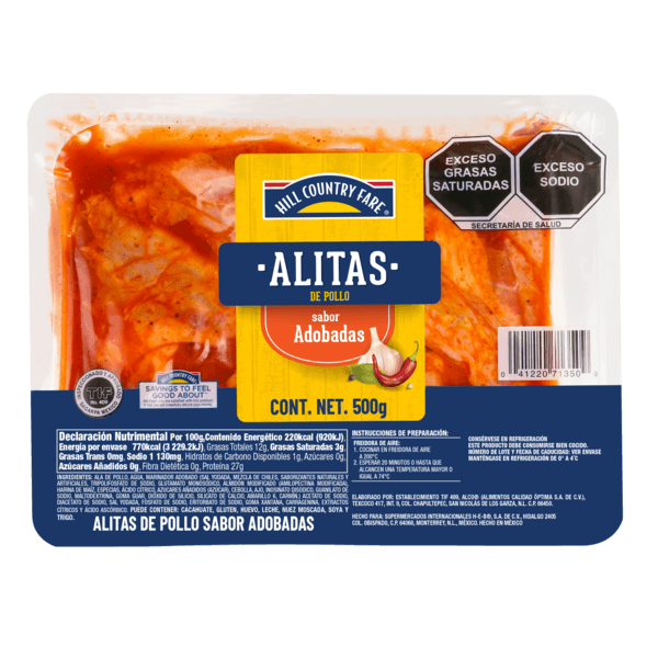 Hcf Ala De Pollo Adobada 500 G