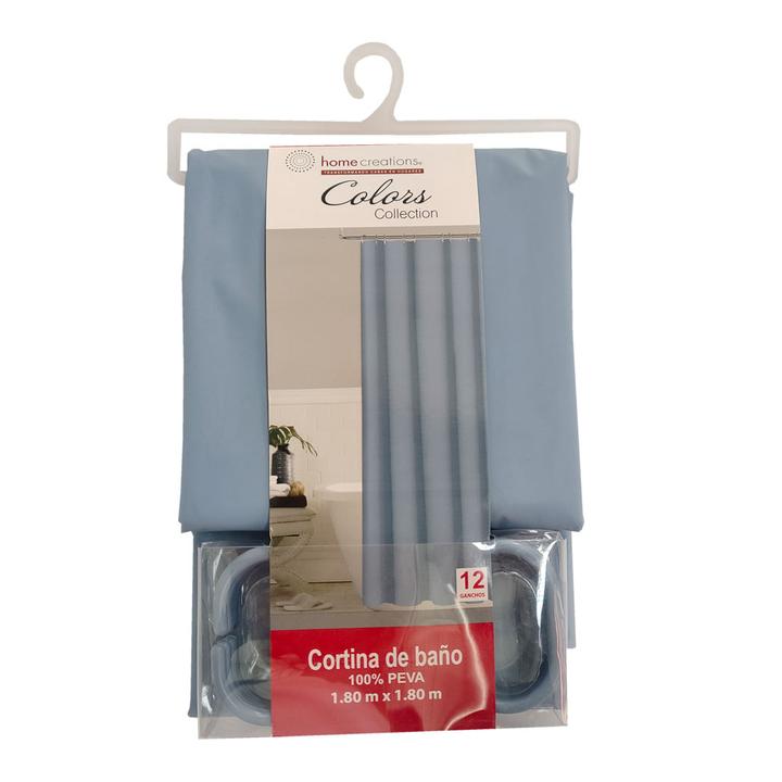Cortina De Regadera Gris Peva Homecreations Gris 1 1 Pz