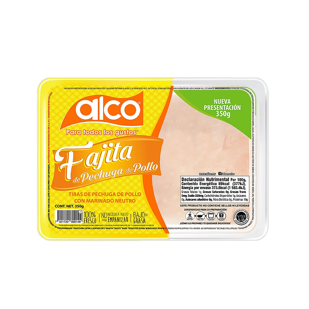 Fajita De Pollo 350 G