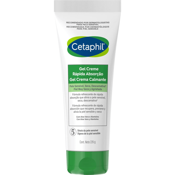 Cetaphil Gel Crema Calmante Con Aloe Vera Y Alantoína En Tubo De 226 G