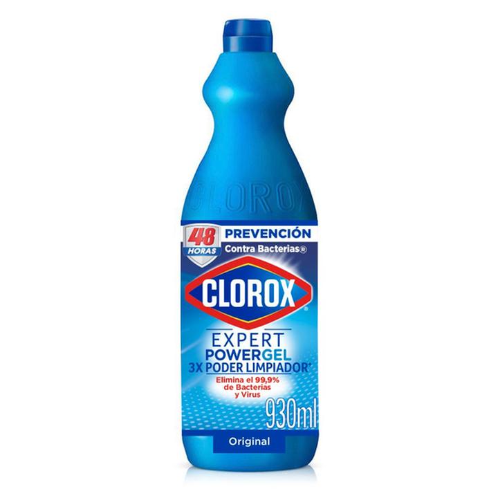 Cloro Clorox Blanqueador Desinfectante En Gel Expert Power Original 930 Ml