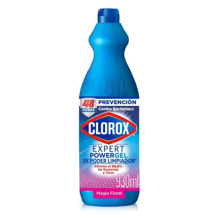 Cloro Clorox Blanqueador Desinfectante En Gel Expert Power Magia Floral 930 Ml