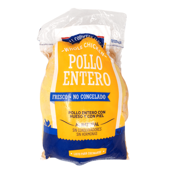 Hcf Pollo Entero Con Vísceras Amarillo Fresco 1 Kg
