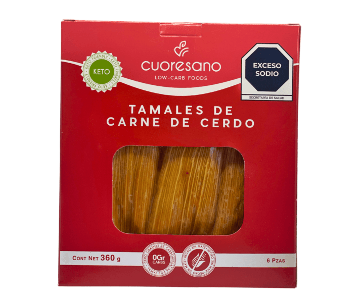 Cuoresano Tamales Keto Carne De Cerdo 360 G