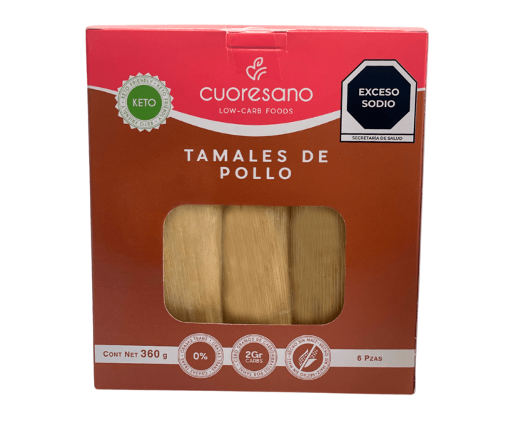 Cuoresano Tamales Keto Pollo 360 G