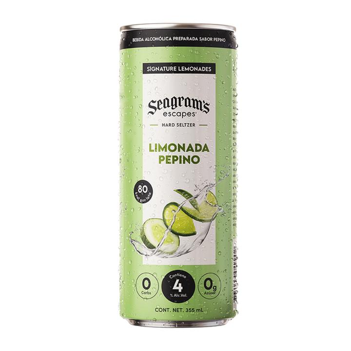 Hard Seltzer Seagram'S Escapes Sabor Pepino Lemonade 5° 355 Ml