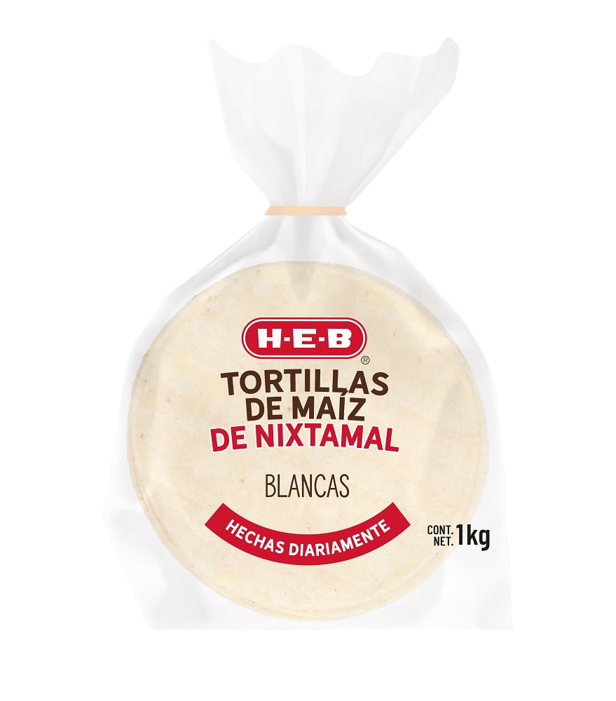 Heb Tortillas De Maíz De Nixtamal Blancas 1 Kg