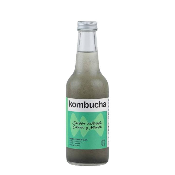 Kombucha Rgb Alimentos Carbón Activado, Limón Y Menta 300 Ml