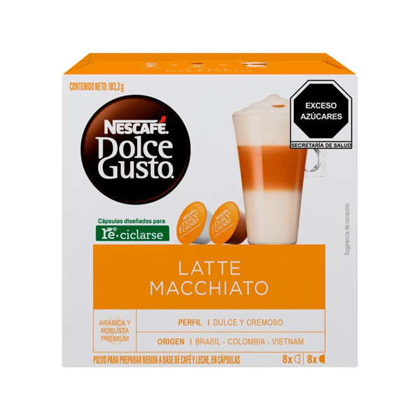Café En Cápsula Dolce Gusto Latte Macchiato Con 16 Pz 183 G