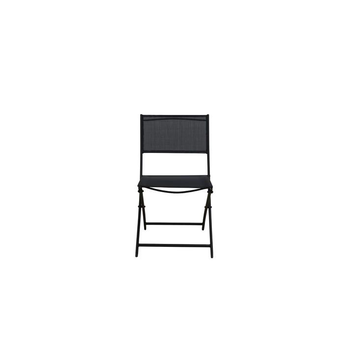 Silla Plegable De Acero Outdoor Solutions Color Negro