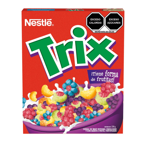 Cereal Integral De Maíz Con Sabor A Frutas Trix Caja 230 G