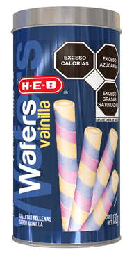 Galleta Wafers Rellenos Sabor Vainilla 130 G