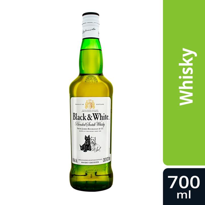Whisky Black & White Original Blended Scotch 700 Ml