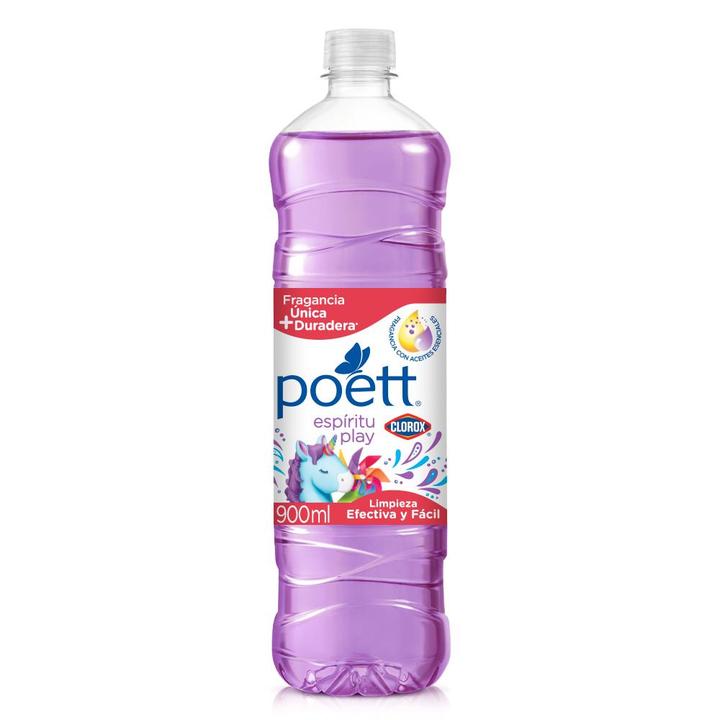 Limpiador Multiusos Aromatizante Poett Espiritu Play 900 Ml