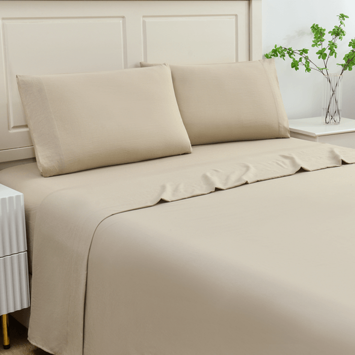 Juego De Sábanas Para Cama Tamaño King Color Taupe