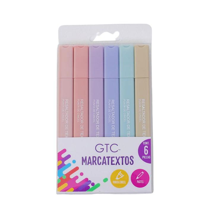 Marcatextos Gtc Punta Biselada Con 6 Pz