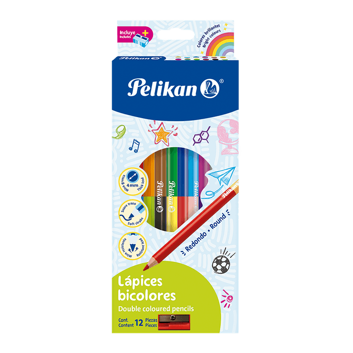 Lapices Bicolores Lapices De Colores Bicolores 4 12 Pz