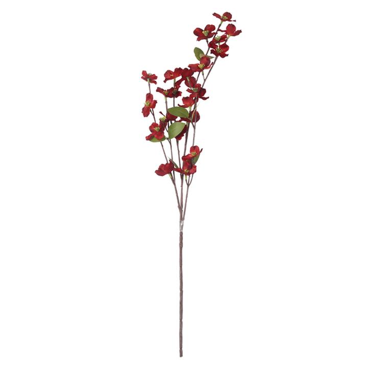 Flor De Cornejo Rojo Vino 56 Cm Flores Rojo Vino 1 Pz