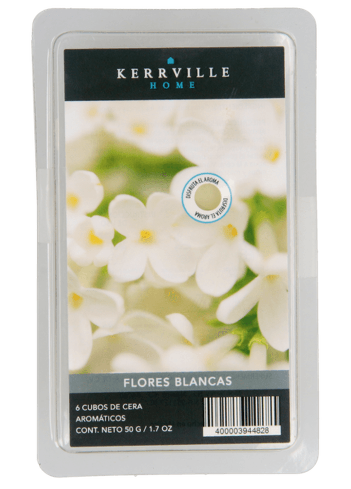 Cubos De Cera Flores Blancas 50gr 1 Pz