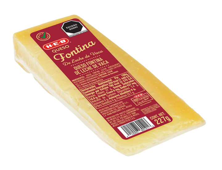 Queso Fontina De Leche De Vaca 227 Gr