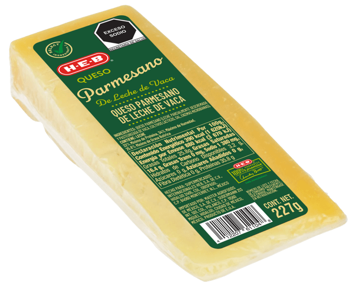 Queso Parmesano De Leche De Vaca 227 Gr