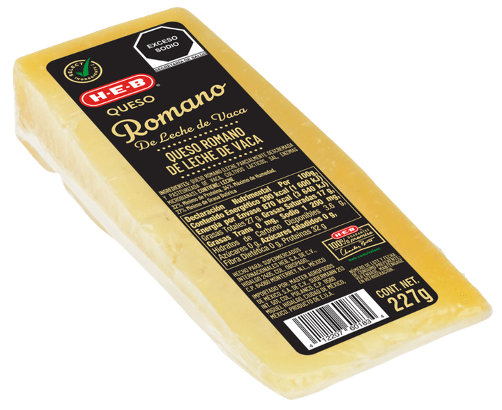 Queso Romano De Leche De Vaca 227 Gr