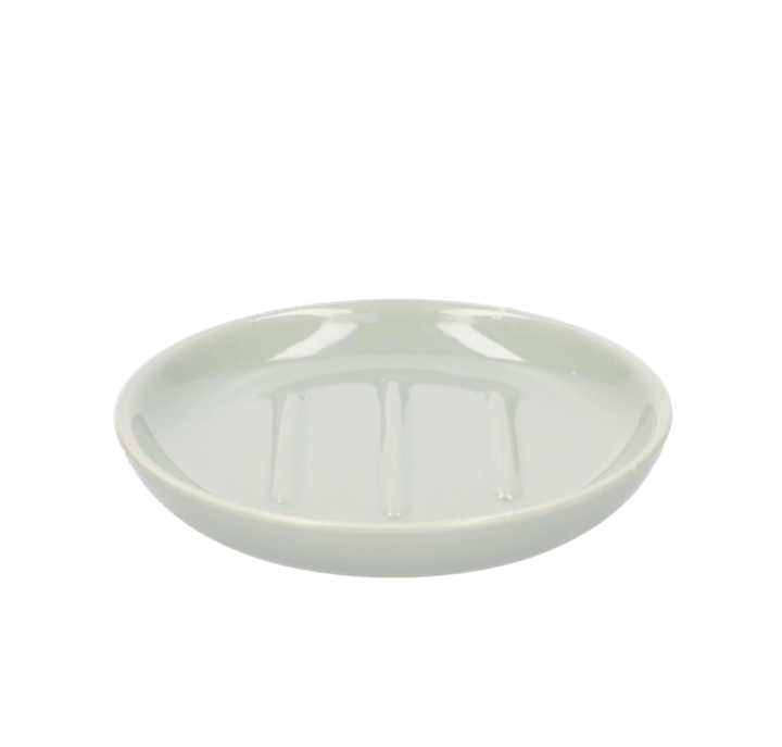 Jabonera Cerámica Verde Menta 11.5 X 11.5 X 2 Cm 1 Pz
