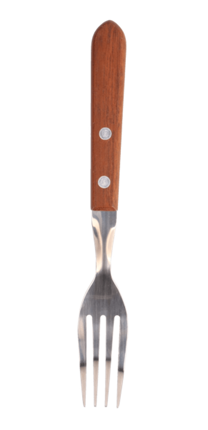 Juego De 6 Cubiertos Acero Inox C/Madera 1 Pz