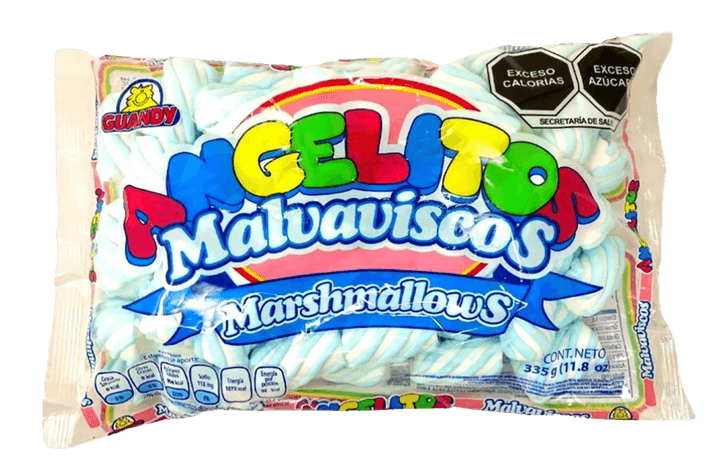 Malvavisco Churro Azul 300 G Angelitos Malvavisc 300 Pz