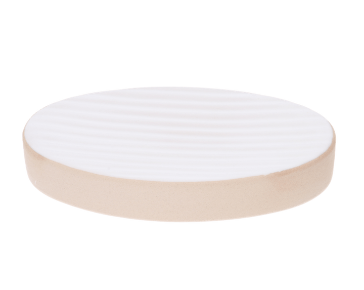 Jabonera De Ceramica Blanca 10 X 10 X 2.5 Cm Blan 1 Pz