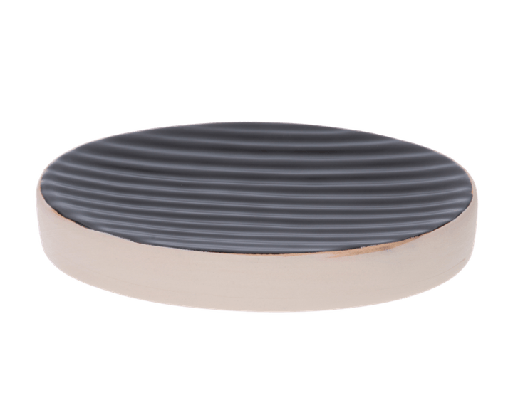 Jabonera De Ceramica Negra 10 X 10 X 2.5 Cm Negro 1 Pz