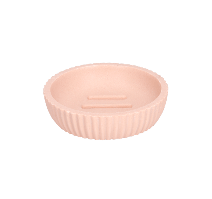 Jabonera De Poliresina Rosa Palo 10.9 X 10.9 X 2. 1 Pz