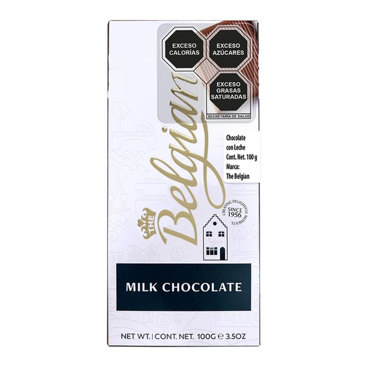 Barra De Chocolate The Belgian Milk Chocolate 10 100 Gr
