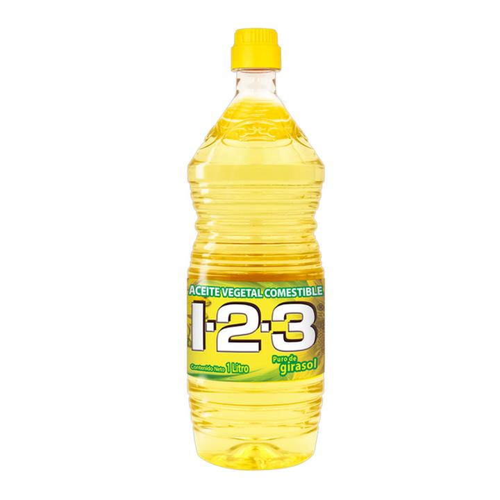 Aceite Vegetal Comestible Puro De Girasol 1 Lt