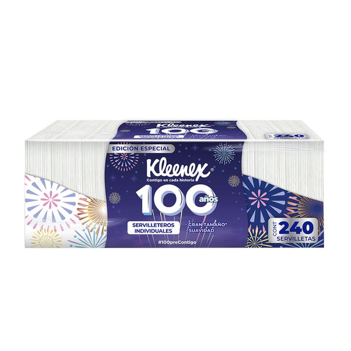 Servilletas Individuales Kleenex 100 Años Con 240 Pz