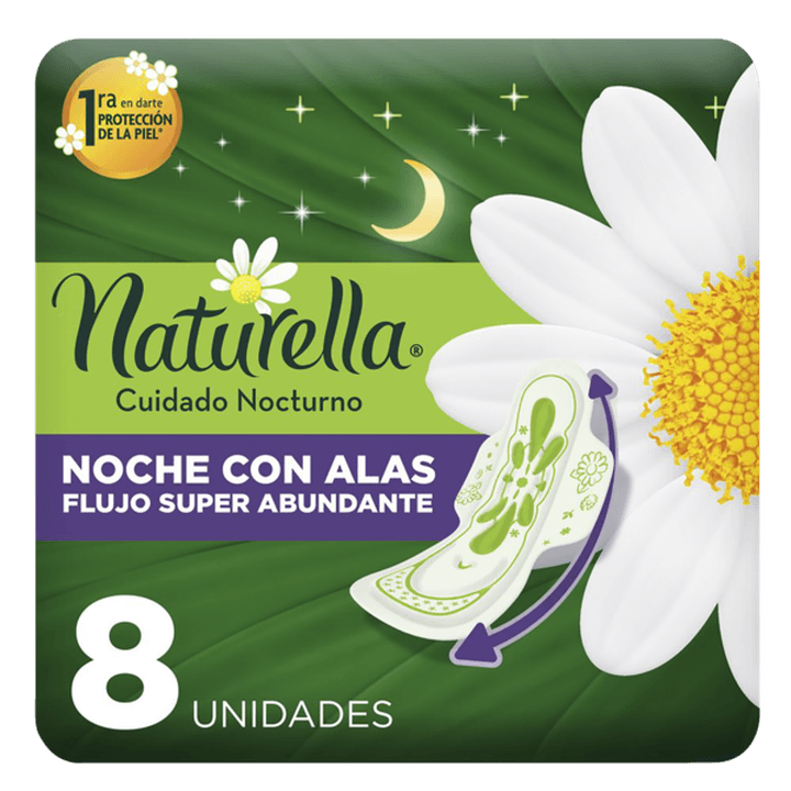 Naturella Nocturna Toallas Femeninas 8 Pz