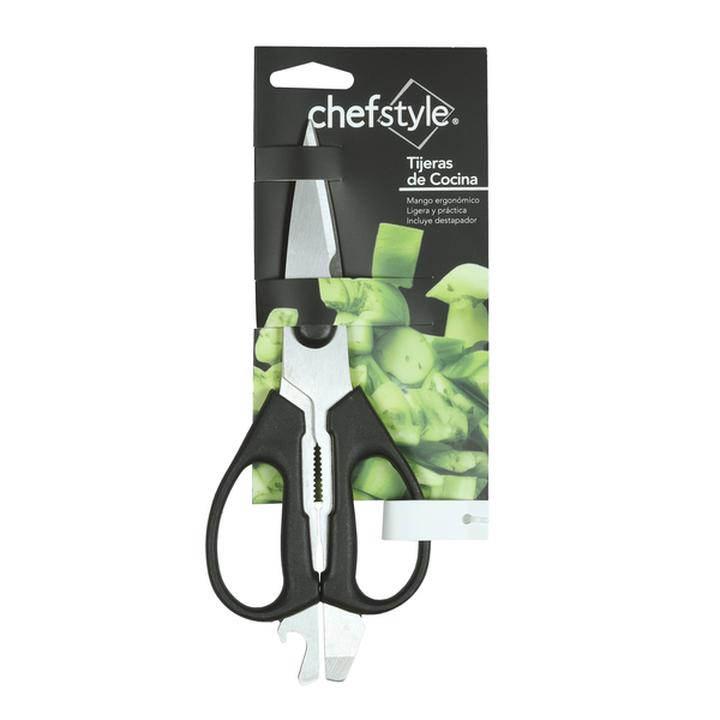 Tijeras De Cocina Premium 21 Cm Chefstyle Negro Y 1 Pz
