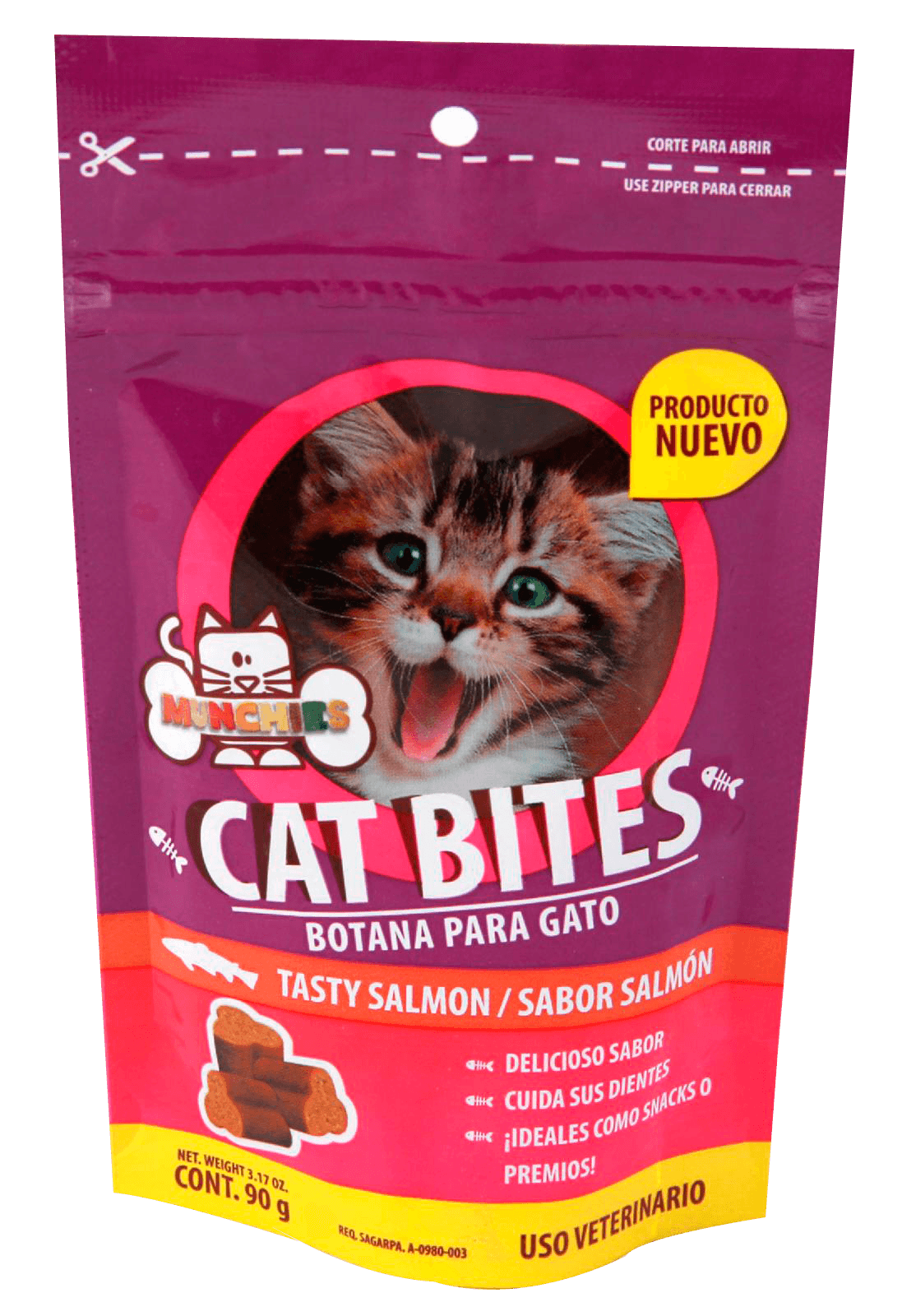 Botana Para Gato Cat Bites Salmón 90 G