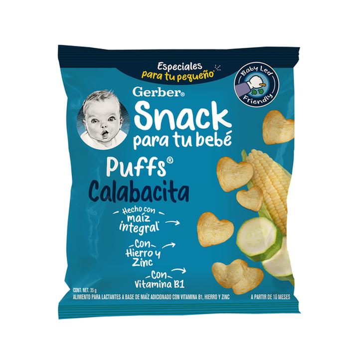 Alimento Para Niños Gerber Puffs Sabor Calabacita 35 G