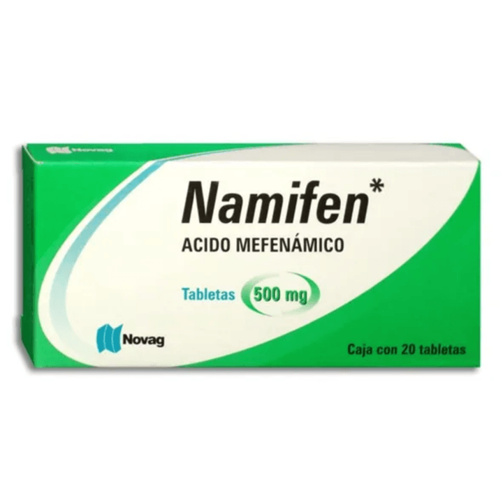 Namifen Ácido Mefenamico 500 Mg 20 Tabletas