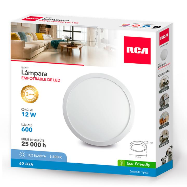 Lámpara De Sobreponer 12w, Luz Blanca 1 Pz