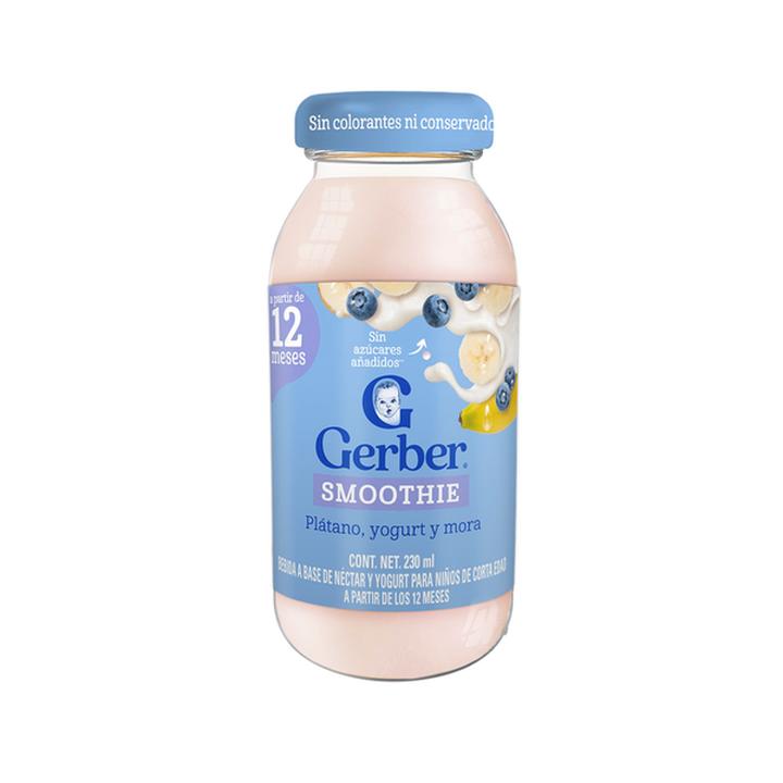 Gerber Smoothie Mora Platano Yogur 230ml Gerber 230 Ml