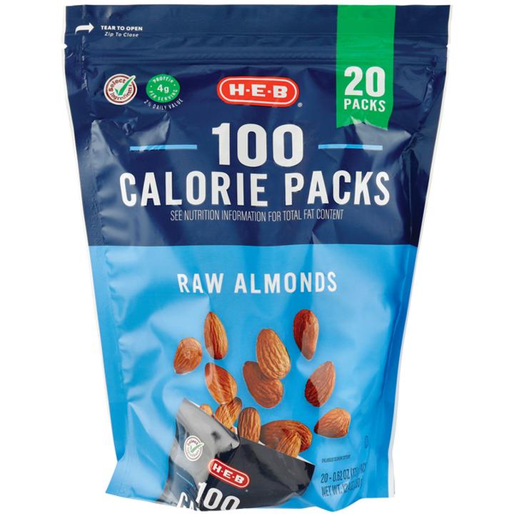 Heb Calorie Pack Almendras Naturales Con 20 Packs