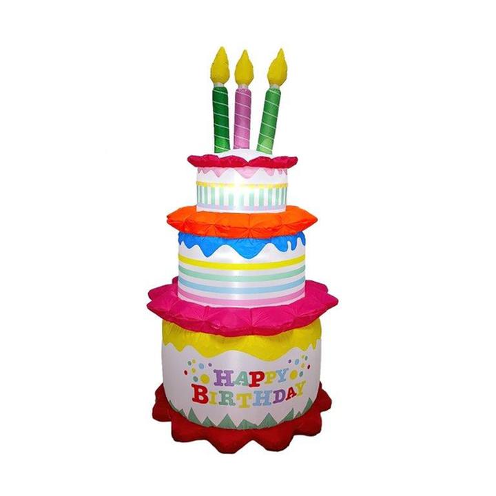 Inflabe De Pastel De Cumpleaños 1.8 M