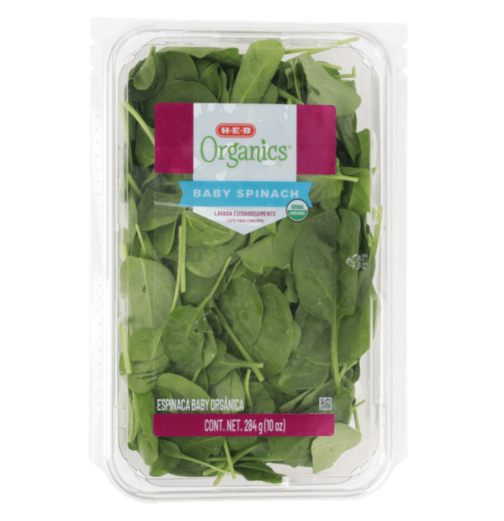 Heb Organics Baby Spinach 284 G