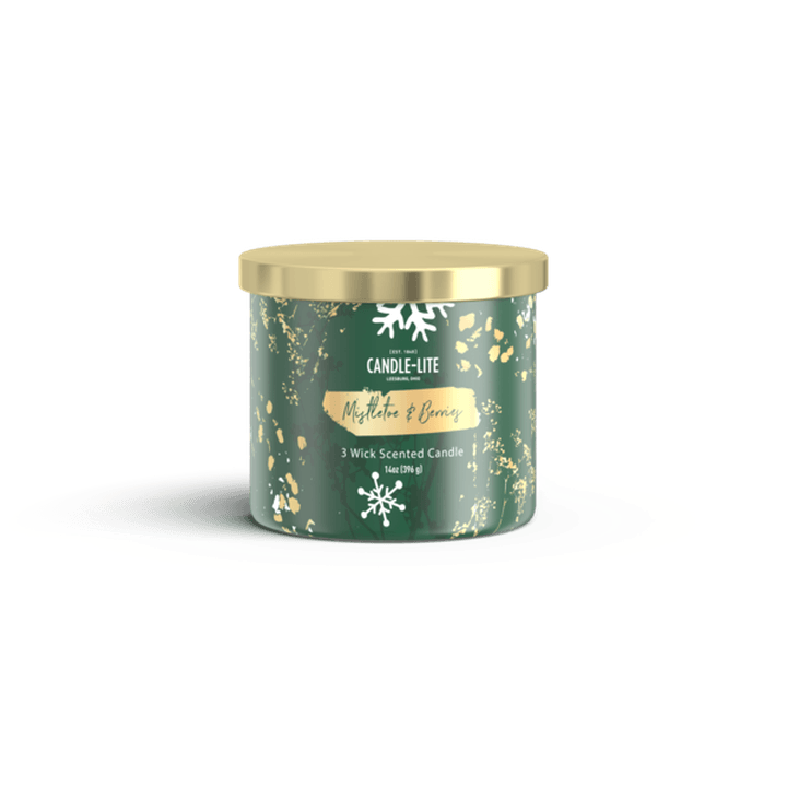 Vela Navidad 396 Gr Muerdago Y Bayas 1 Pz