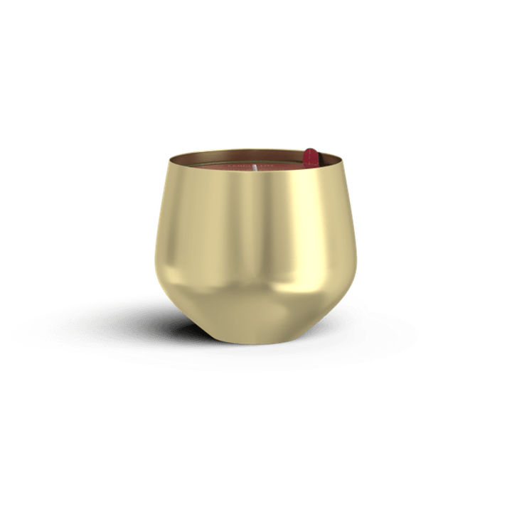 Vela Vaso Dorado 283gr Ciudad De Luces 1 Pz