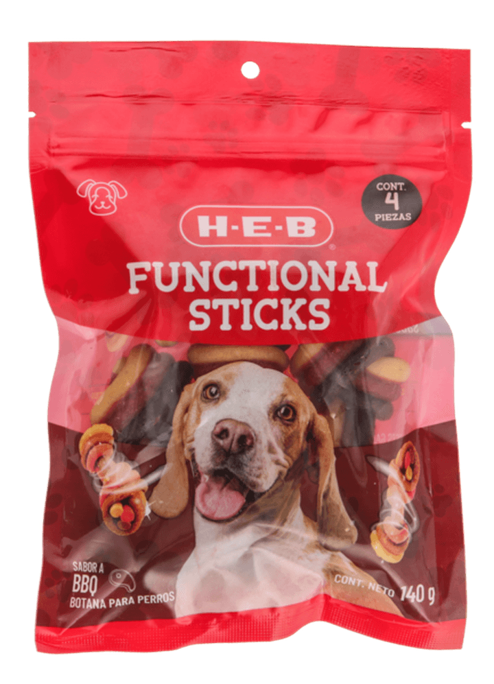 Heb Premios Para Perro Hueso Sabor Pollo, Carne Y Tocino Con 4 Pz